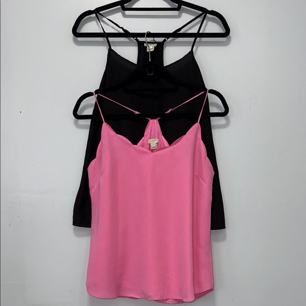 J. Crew Pink Strappy Tops (2)